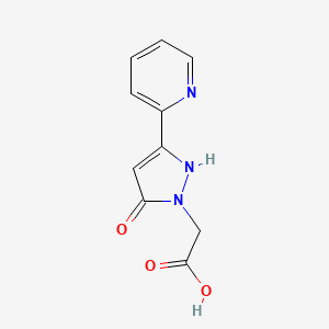 2-(5-hydroxy-3-(pyridin-2-yl)-1H-pyrazol-1-yl)acetic acid