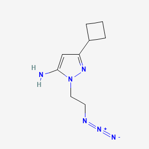 1-(2-azidoethyl)-3-cyclobutyl-1H-pyrazol-5-amine