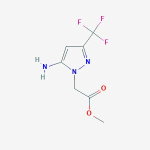 methyl 2-(5-amino-3-(trifluoromethyl)-1H-pyrazol-1-yl)acetate