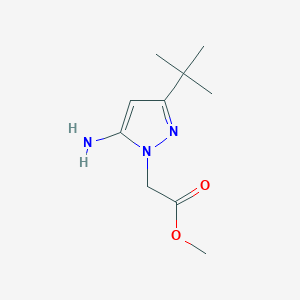 molecular formula C10H17N3O2 B1483889 methyl 2-(5-amino-3-(tert-butyl)-1H-pyrazol-1-yl)acetate CAS No. 2097981-37-6
