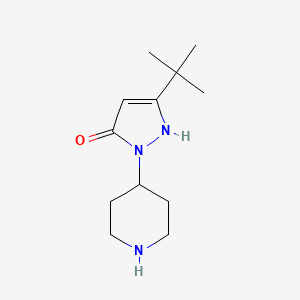 molecular formula C12H21N3O B1483896 3-(tert-butyl)-1-(piperidin-4-yl)-1H-pyrazol-5-ol CAS No. 2091592-00-4