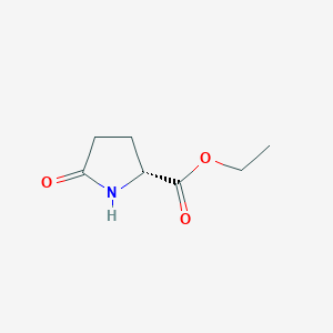 molecular formula C7H11NO3 B014839 ethyl (2R)-5-oxopyrrolidine-2-carboxylate CAS No. 68766-96-1