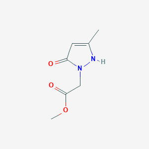 molecular formula C7H10N2O3 B1483941 methyl 2-(5-hydroxy-3-methyl-1H-pyrazol-1-yl)acetate CAS No. 83405-77-0