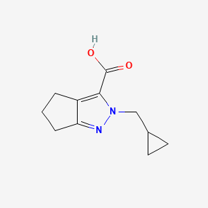 2-(Cyclopropylmethyl)-2,4,5,6-tetrahydrocyclopenta[c]pyrazole-3-carboxylic acid