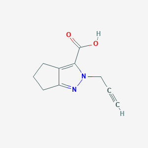 2-(Prop-2-yn-1-yl)-2,4,5,6-tetrahydrocyclopenta[c]pyrazole-3-carboxylic acid