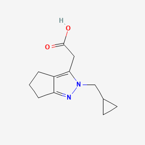 2-(2-(Cyclopropylmethyl)-2,4,5,6-tetrahydrocyclopenta[c]pyrazol-3-yl)acetic acid