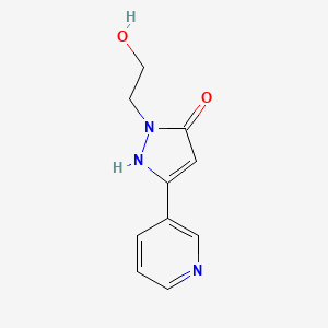 1-(2-hydroxyethyl)-3-(pyridin-3-yl)-1H-pyrazol-5-ol
