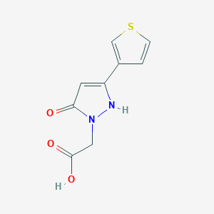 2-(5-hydroxy-3-(thiophen-3-yl)-1H-pyrazol-1-yl)acetic acid