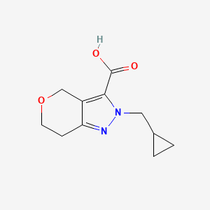 2-(Cyclopropylmethyl)-2,4,6,7-tetrahydropyrano[4,3-c]pyrazole-3-carboxylic acid