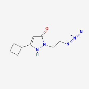 1-(2-azidoethyl)-3-cyclobutyl-1H-pyrazol-5-ol