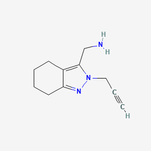 (2-(prop-2-yn-1-yl)-4,5,6,7-tetrahydro-2H-indazol-3-yl)methanamine