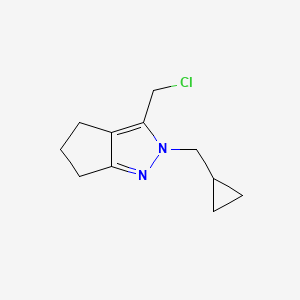 3-(Chloromethyl)-2-(cyclopropylmethyl)-2,4,5,6-tetrahydrocyclopenta[c]pyrazole