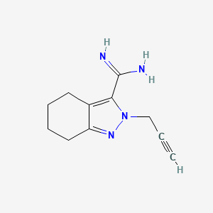 2-(prop-2-yn-1-yl)-4,5,6,7-tetrahydro-2H-indazole-3-carboximidamide