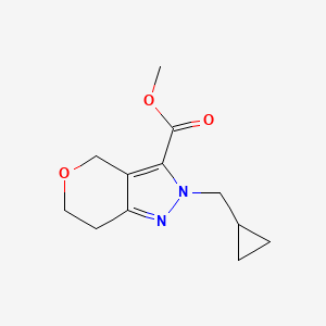 Methyl 2-(cyclopropylmethyl)-2,4,6,7-tetrahydropyrano[4,3-c]pyrazole-3-carboxylate