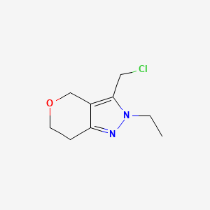 3-(Chloromethyl)-2-ethyl-2,4,6,7-tetrahydropyrano[4,3-c]pyrazole