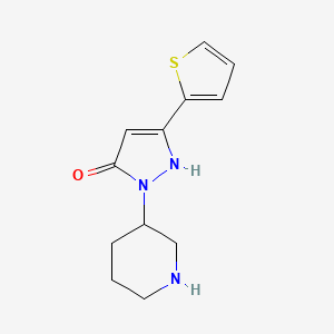 1-(piperidin-3-yl)-3-(thiophen-2-yl)-1H-pyrazol-5-ol