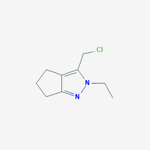 3-(Chloromethyl)-2-ethyl-2,4,5,6-tetrahydrocyclopenta[c]pyrazole