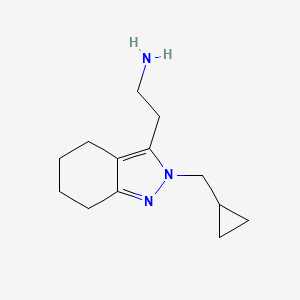 2-(2-(cyclopropylmethyl)-4,5,6,7-tetrahydro-2H-indazol-3-yl)ethan-1-amine