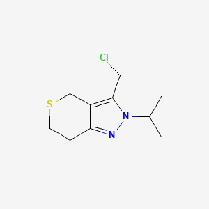 3-(Chloromethyl)-2-isopropyl-2,4,6,7-tetrahydrothiopyrano[4,3-c]pyrazole