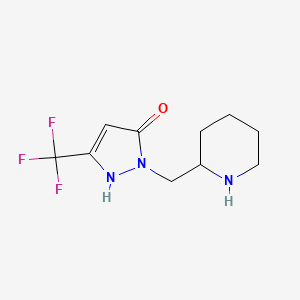 1-(piperidin-2-ylmethyl)-3-(trifluoromethyl)-1H-pyrazol-5-ol