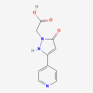 2-(5-hydroxy-3-(pyridin-4-yl)-1H-pyrazol-1-yl)acetic acid