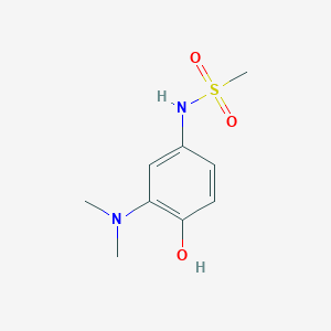 molecular formula C9H14N2O3S B14840501 N-(3-(Dimethylamino)-4-hydroxyphenyl)methanesulfonamide 