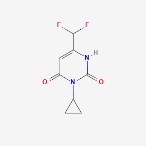 3-Cyclopropyl-6-(difluoromethyl)-1,2,3,4-tetrahydropyrimidine-2,4-dione