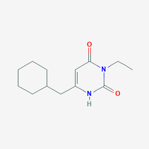 6-(Cyclohexylmethyl)-3-ethyl-1,2,3,4-tetrahydropyrimidine-2,4-dione