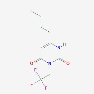 6-Butyl-3-(2,2,2-trifluoroethyl)-1,2,3,4-tetrahydropyrimidine-2,4-dione