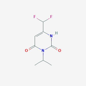 6-(Difluoromethyl)-3-(propan-2-yl)-1,2,3,4-tetrahydropyrimidine-2,4-dione