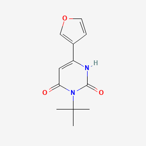 3-Tert-butyl-6-(furan-3-yl)-1,2,3,4-tetrahydropyrimidine-2,4-dione