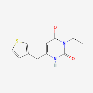 3-Ethyl-6-[(thiophen-3-yl)methyl]-1,2,3,4-tetrahydropyrimidine-2,4-dione