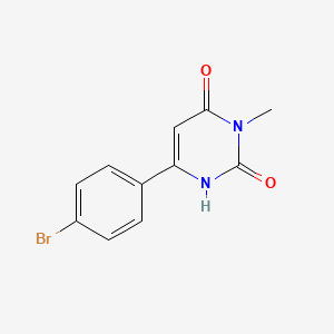 molecular formula C11H9BrN2O2 B1484085 6-(4-溴苯基)-3-甲基-1,2,3,4-四氢嘧啶-2,4-二酮 CAS No. 2092094-19-2