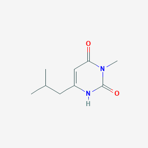 molecular formula C9H14N2O2 B1484086 3-Methyl-6-(2-methylpropyl)-1,2,3,4-tetrahydropyrimidine-2,4-dione CAS No. 2098140-48-6