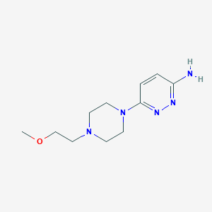 molecular formula C11H19N5O B1484096 6-[4-(2-Methoxyethyl)piperazin-1-yl]pyridazin-3-amine CAS No. 2097997-10-7