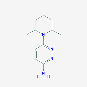 molecular formula C11H18N4 B1484097 6-(2,6-Dimethylpiperidin-1-yl)pyridazin-3-amine CAS No. 2098097-75-5