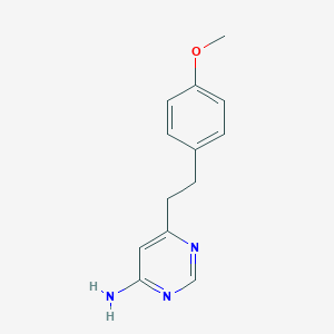 molecular formula C13H15N3O B1484100 6-[2-(4-Methoxyphenyl)ethyl]pyrimidin-4-amine CAS No. 2098071-49-7