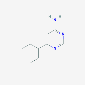 molecular formula C9H15N3 B1484108 6-(Pentan-3-yl)pyrimidin-4-amine CAS No. 2092788-51-5