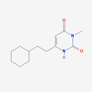 6-(2-Cyclohexylethyl)-3-methyl-1,2,3,4-tetrahydropyrimidine-2,4-dione