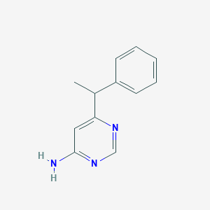 6-(1-Phenylethyl)pyrimidin-4-amine