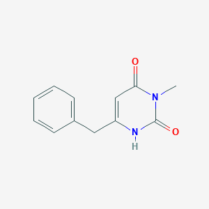 molecular formula C12H12N2O2 B1484161 6-Benzyl-3-methyl-1,2,3,4-tetrahydropyrimidine-2,4-dione CAS No. 2097957-55-4