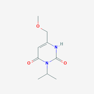 molecular formula C9H14N2O3 B1484164 6-(Methoxymethyl)-3-(propan-2-yl)-1,2,3,4-tetrahydropyrimidine-2,4-dione CAS No. 2097997-96-9