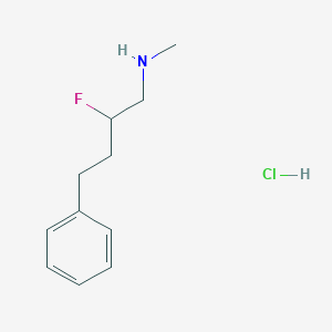 molecular formula C11H17ClFN B1484168 (2-Fluoro-4-phenylbutyl)(methyl)amine hydrochloride CAS No. 2097980-03-3