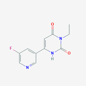 3-Ethyl-6-(5-fluoropyridin-3-yl)-1,2,3,4-tetrahydropyrimidine-2,4-dione