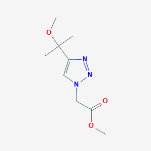 molecular formula C9H15N3O3 B1484214 Methyl 2-[4-(1-methoxy-1-methylethyl)-1H-1,2,3-triazol-1-yl]acetate CAS No. 2203842-91-3