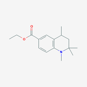 molecular formula C16H23NO2 B1484233 Ethyl 1,2,2,4-tetramethyl-1,2,3,4-tetrahydroquinoline-6-carboxylate CAS No. 2199730-34-0