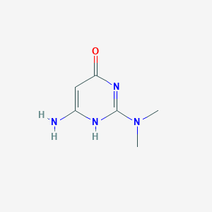 molecular formula C12H22N8O3 B014843 4-Amino-2-dimethylamino-6-hydroxypyrimidine Hemihydrate CAS No. 76750-84-0