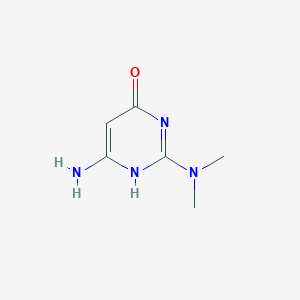 molecular formula C6H10N4O B014843 4-Amino-2-dimethylamino-6-hydroxypyrimidine CAS No. 76750-84-0