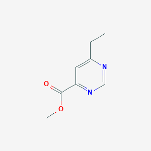 molecular formula C8H10N2O2 B1484307 Methyl 6-ethylpyrimidine-4-carboxylate CAS No. 2097998-52-0