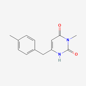 molecular formula C13H14N2O2 B1484310 3-Methyl-6-[(4-methylphenyl)methyl]-1,2,3,4-tetrahydropyrimidine-2,4-dione CAS No. 2098141-65-0